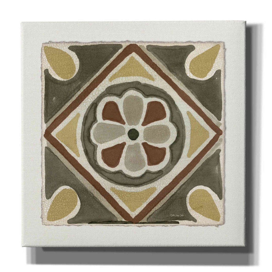 Moroccan Tile Pattern VII by Stellar Design Studio - Wrapped Canvas Painting Bungalow Rose Size: 18" H x 18" W x 0.75" D
