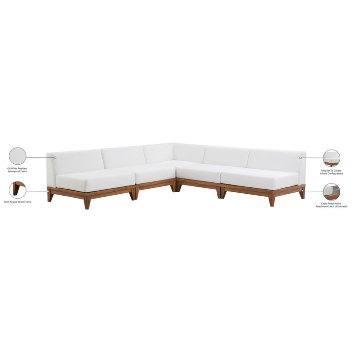 Iriyana 100" Wide Outdoor Symmetrical Patio Sectional with Cushions Winston Porter