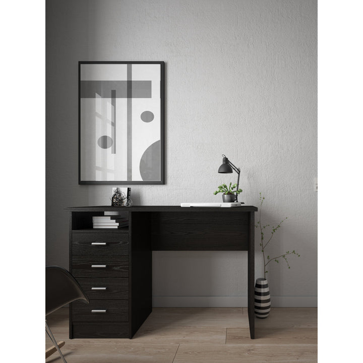 Rushayne Desk Orren Ellis Color: Black Woodgrain