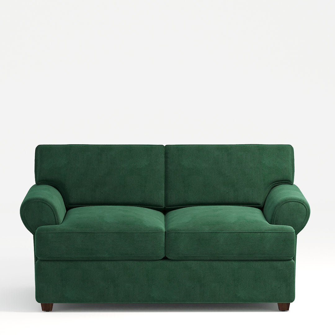 67" Recessed Arm Loveseat Birch Lane™ Fabric: Bella Hunter Performance Velvet
