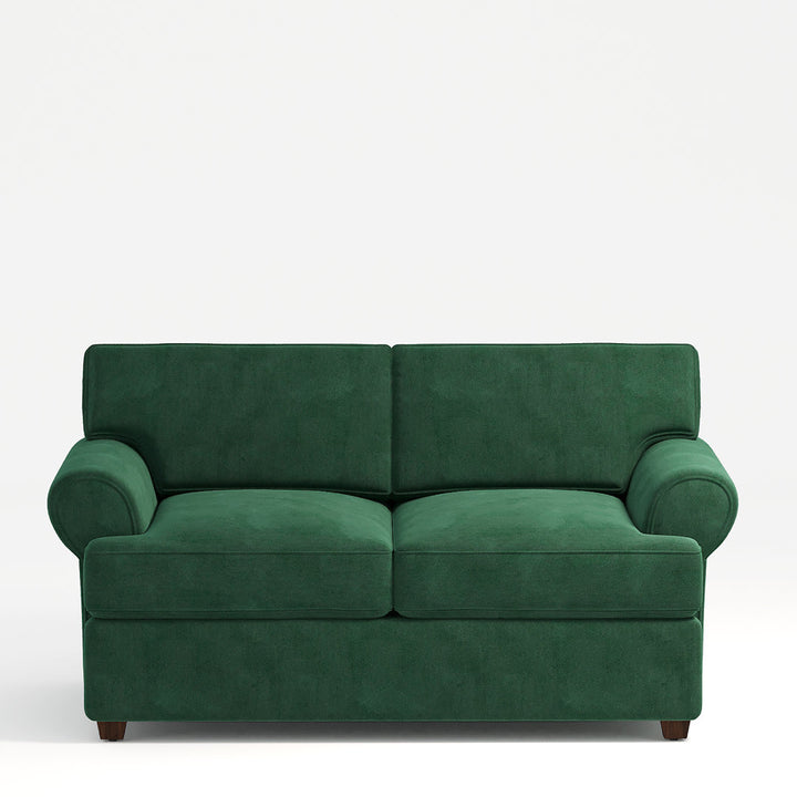 67" Recessed Arm Loveseat Birch Lane™ Fabric: Bella Hunter Performance Velvet
