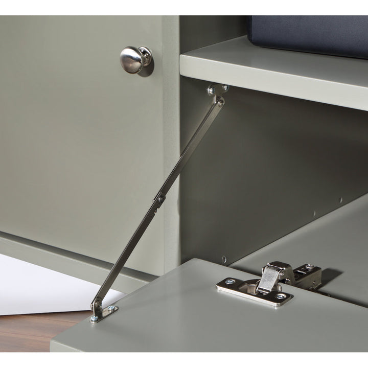 Haffner Corner TV Stand for TVs up to 49" Wade Logan® Color: Gray