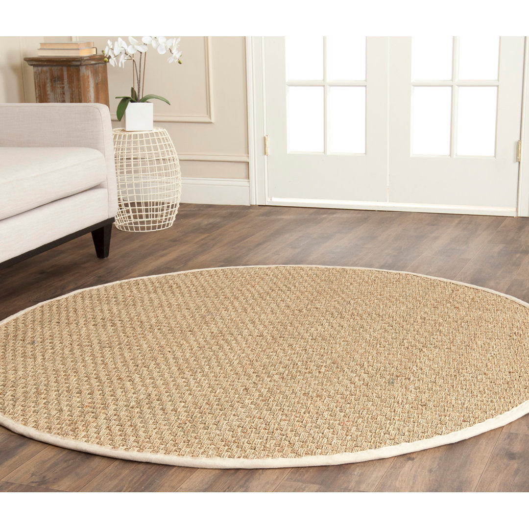 Dollard Natural Fiber Seagrass Rug Breakwater Bay Rug Size: Round 4'