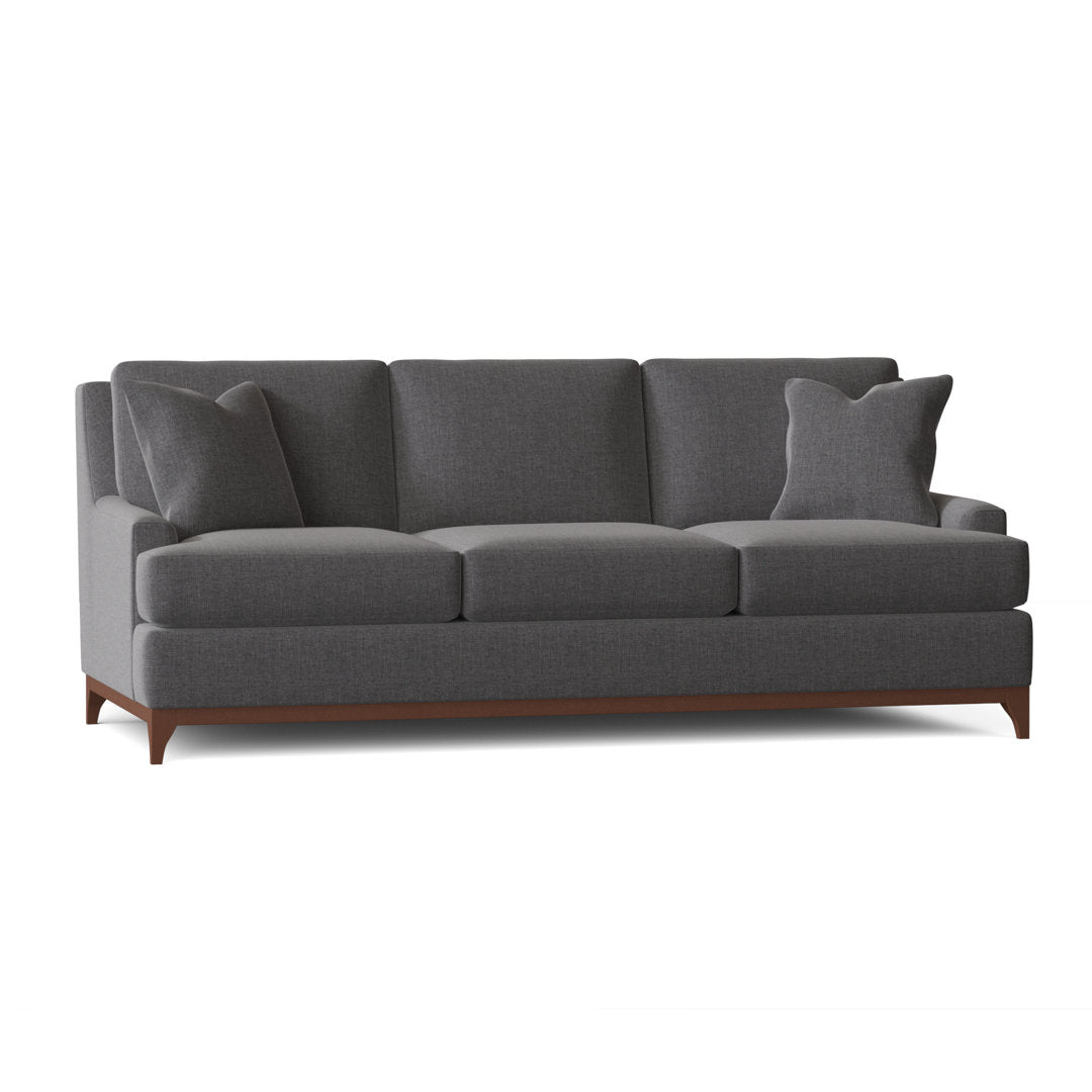 Madelyn 89" Recessed Arm Sofa Wayfair Custom Upholstery™ Fabric: Cast Slate Sunbrella® Plainweave
