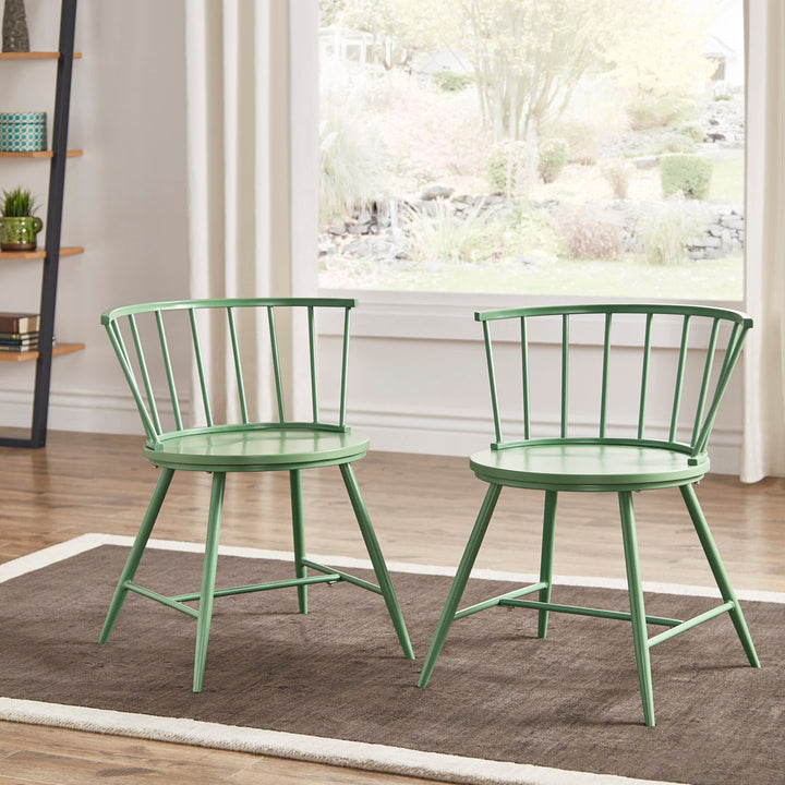 Johanna Metal Side Chair (Set of 2) Laurel Foundry Modern Farmhouse® Color: Meadow Green