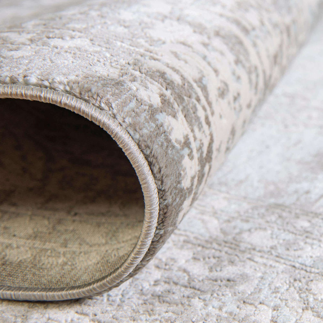 Teadora Gray/Light Blue/Ivory Area Rug Bungalow Rose Rug Size: Rectangle 3'3" x 5'3"