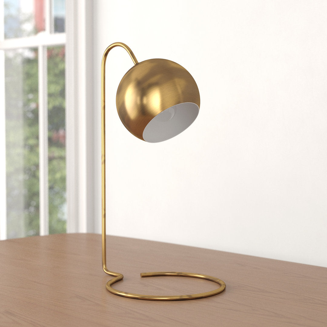 Rehaan 22" Desk Lamp George Oliver Finish: Gold