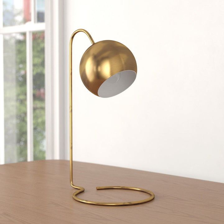 Rehaan 22" Desk Lamp George Oliver Finish: Gold