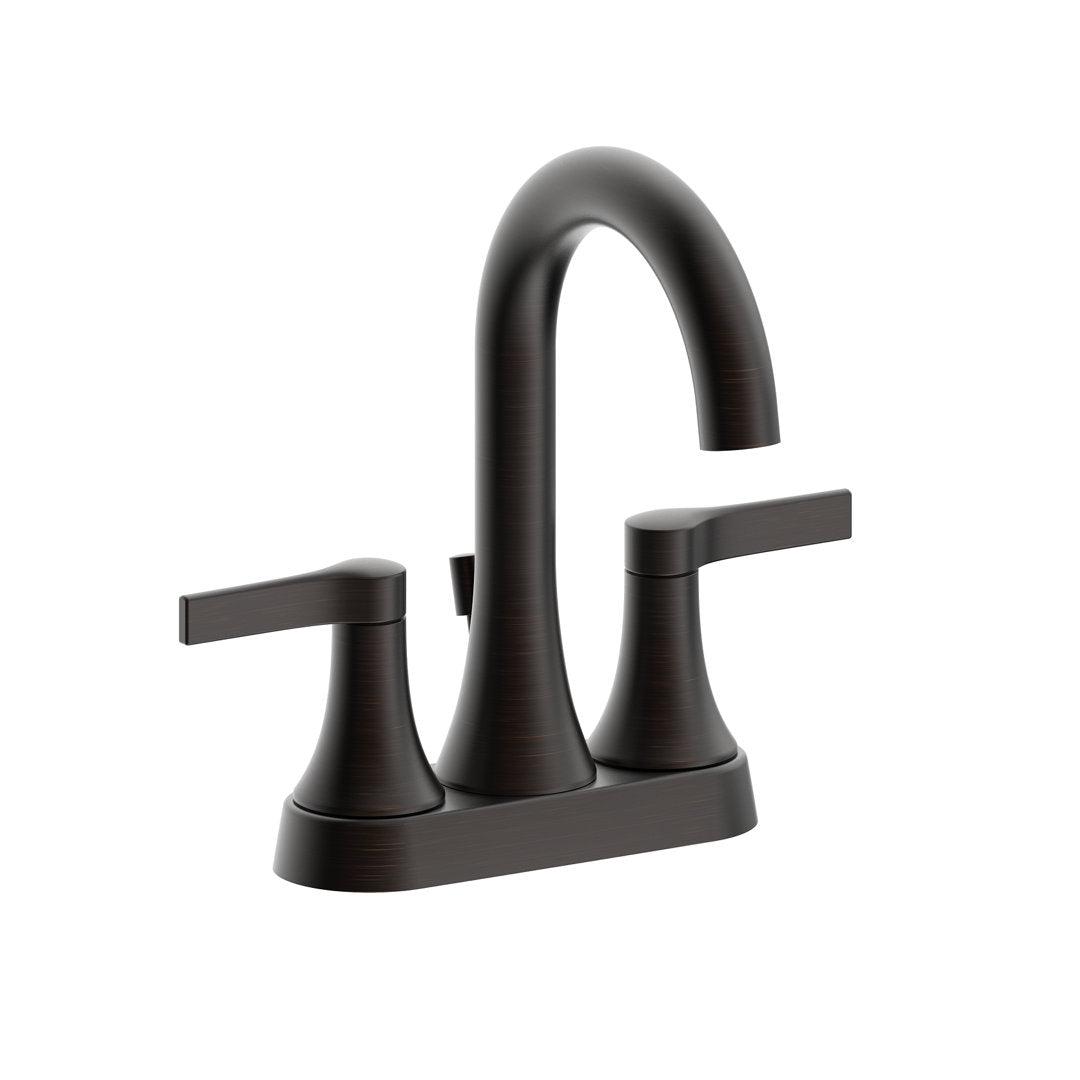 Davvid Two-Handle Centerset Bathroom Faucet with Drain Assembly Wrought Studio™ Finish: Oil Rubbed Bronze