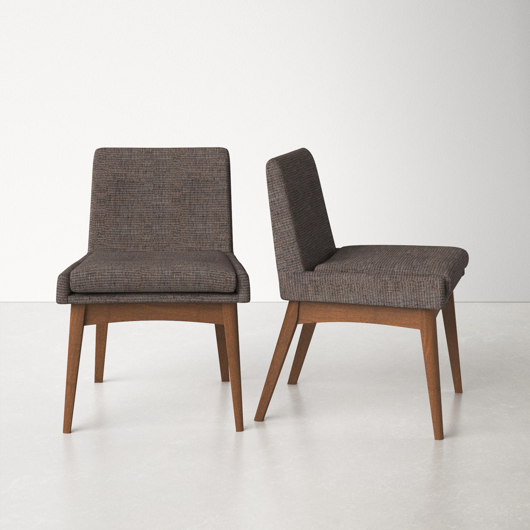 Flatiron Upholstered Side Chair (Set of 2) AllModern Upholstery Color: Brown