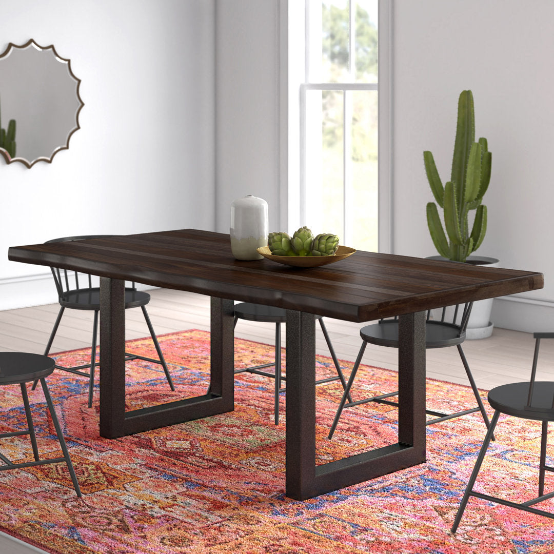 Lonan 80" Dining Table Mistana™ Top Color: Gray