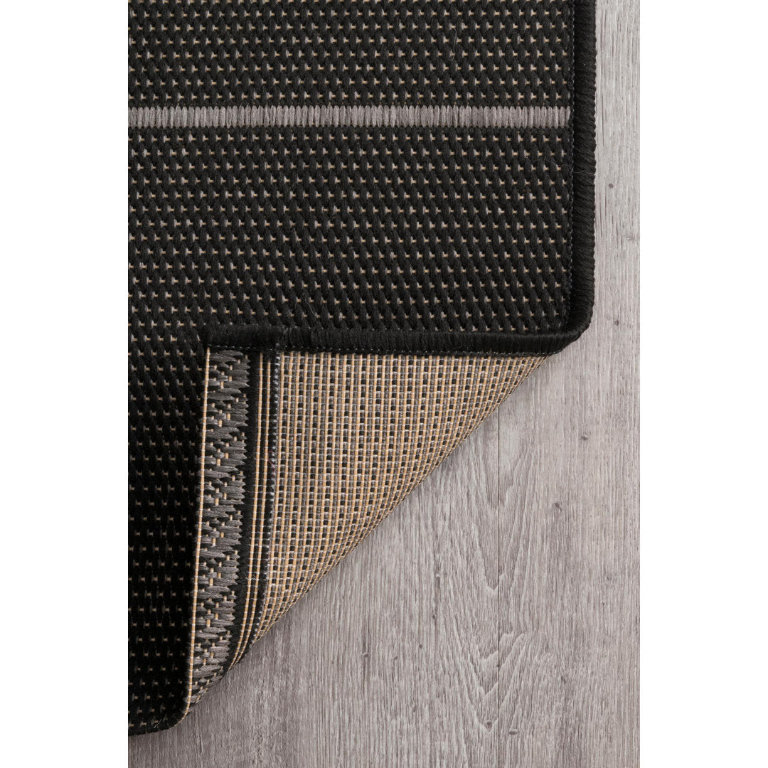 Randall Striped Machine Woven / Power Loomed Indoor/Outdoor Patio Rug Union Rustic Rug Size: Rectangle 4' x 6'