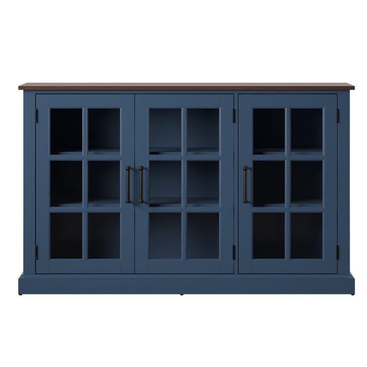 Truby 55" Wide Sideboard Laurel Foundry Modern Farmhouse® Color (Base/Top): Fontana Blue/Brown