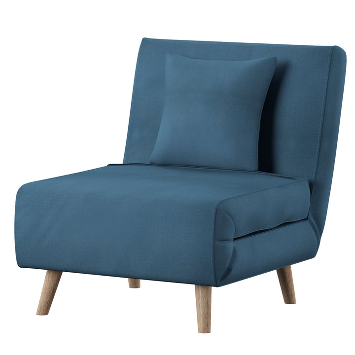 Melany 30" Convertible Chair Bed Mercury Row® Teen Fabric: Teal Polyester Blend