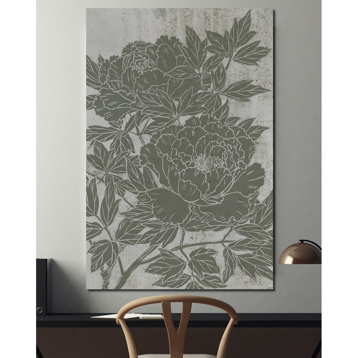 Blooming Peony I' - Print on Canvas Winston Porter Size: 12" H x 8" W x 1.5" D Format: Wrapped Canvas