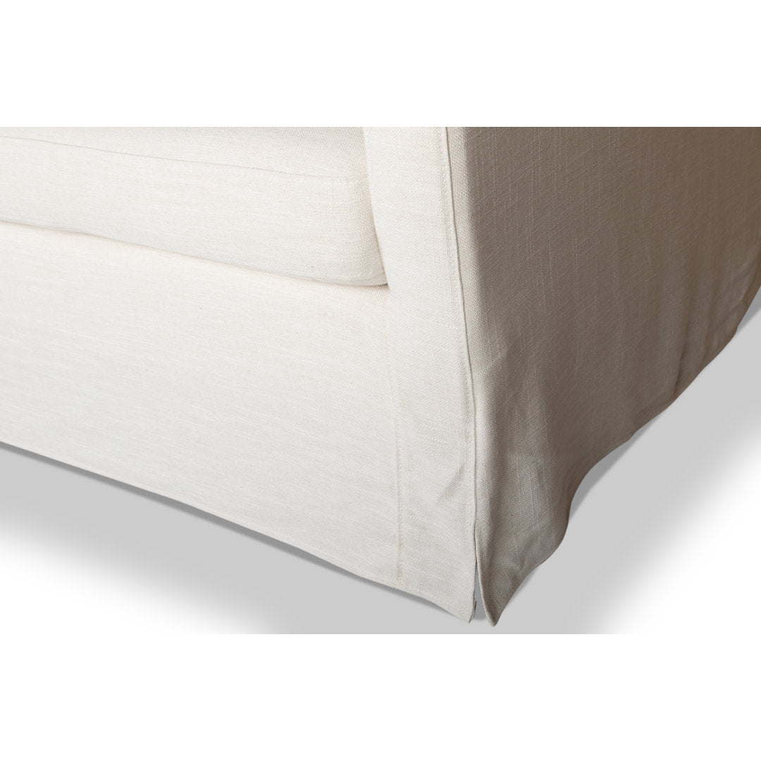 Neruda 86'' Slipcovered Sofa Joss & Main Fabric: Diego Cream Performance Plainweave