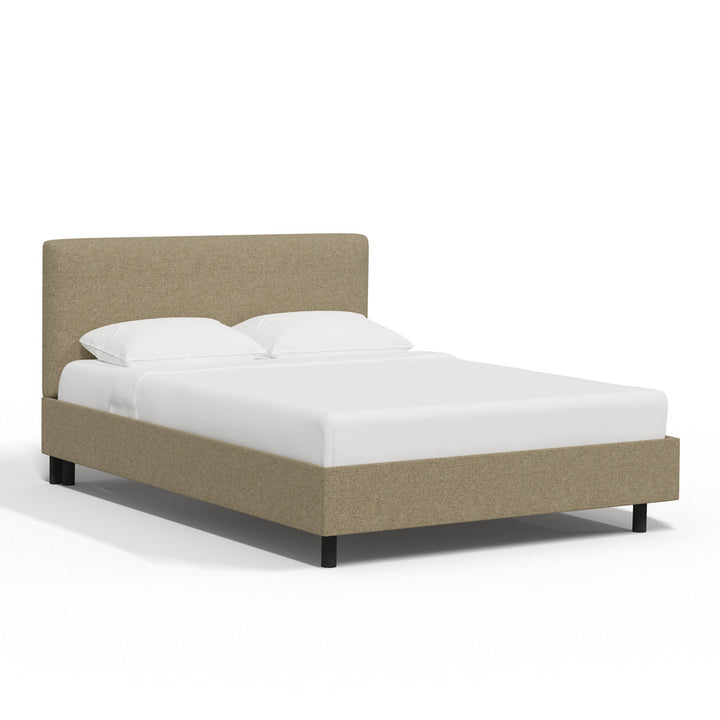 Pyburn Upholstered Low Profile Platform Bed Mercury Row® Color: Zuma Linen Size: Twin