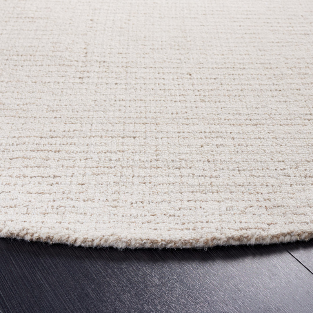 Maja Handmade Tufted Wool Ivory/Beige Area Rug Kelly Clarkson Home Rug Size: Round 10'