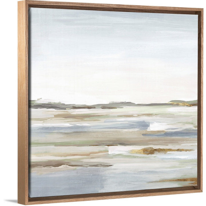 Vastness II by Eva Watts - Painting Print Wade Logan® Size: 17.25" H x 17.25" W x 1.75" D Format: Natural Floating Frame Canvas