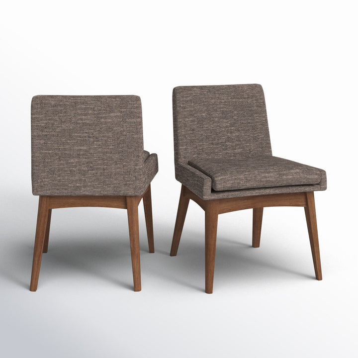 Flatiron Upholstered Side Chair (Set of 2) AllModern Upholstery Color: Brown