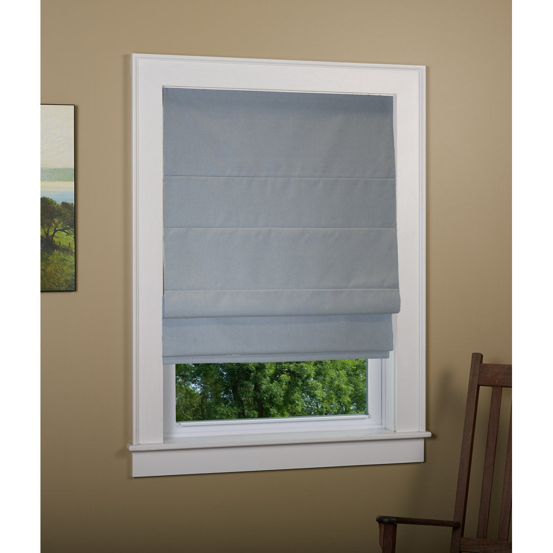 Kristers Kilby Blackout Roman Shade Red Barrel Studio® Length: 63"L, Width: 40"W, Finish: Gray