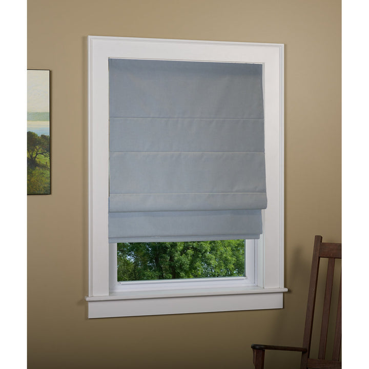 Kristers Kilby Blackout Roman Shade Red Barrel Studio® Length: 63"L, Width: 40"W, Finish: Gray