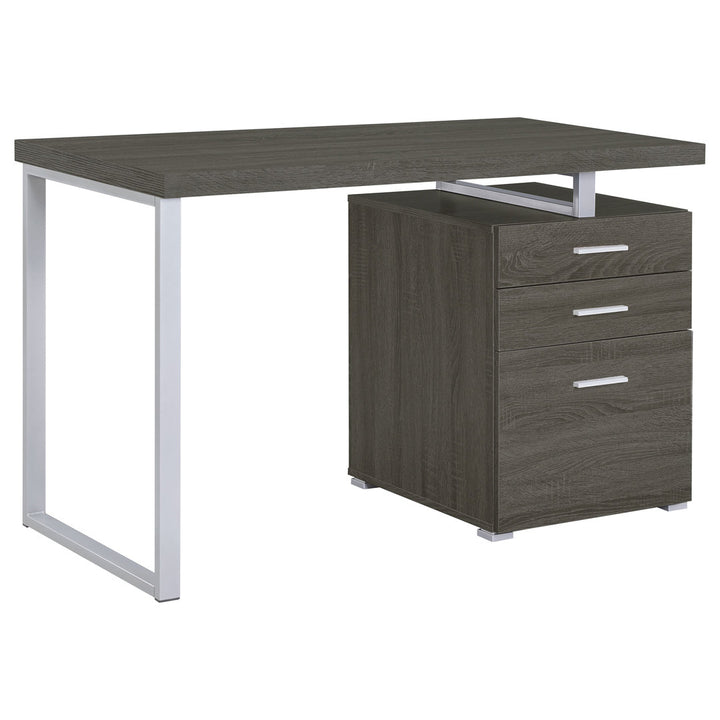 Kaitlyn Reversible Desk Wade Logan® Color: Weathered Gray