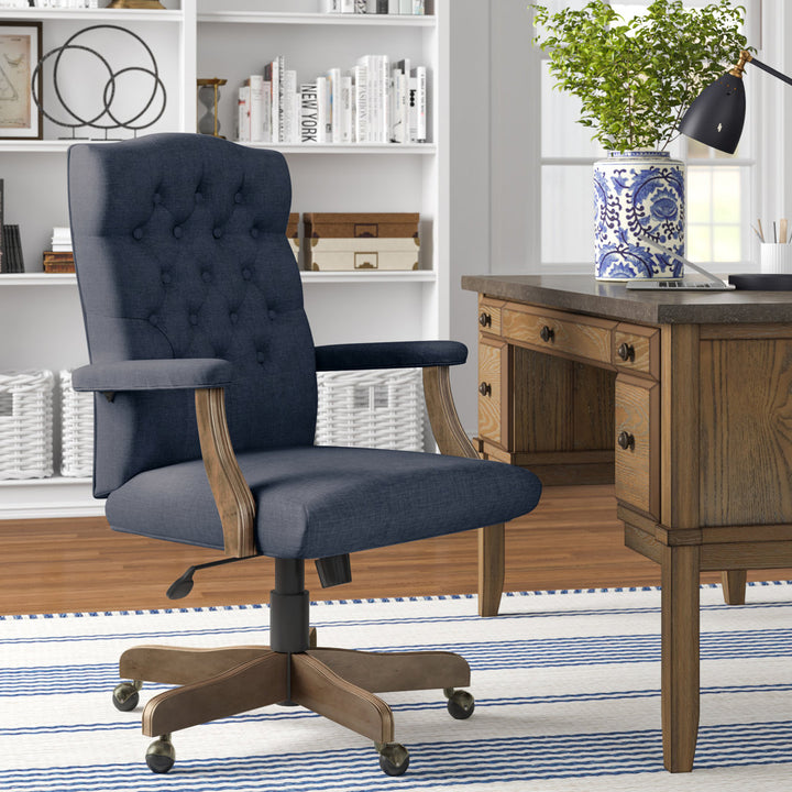 Mayson Executive Chair Three Posts™ Upholstery Color: Blue