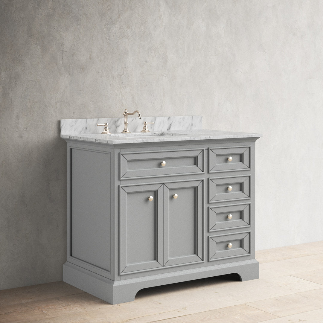 Amiri 37" Single Bathroom Vanity Set Birch Lane™ Base Finish: Gray