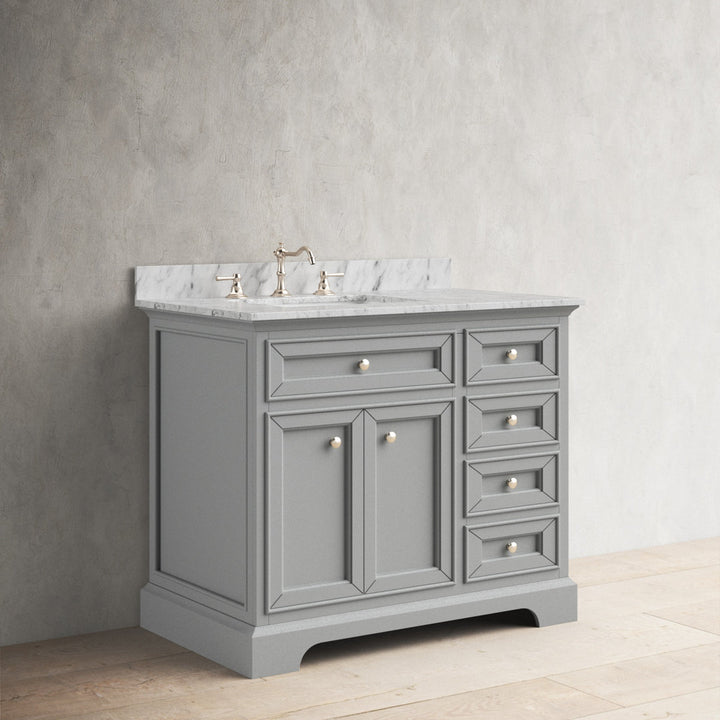 Amiri 37" Single Bathroom Vanity Set Birch Lane™ Base Finish: Gray
