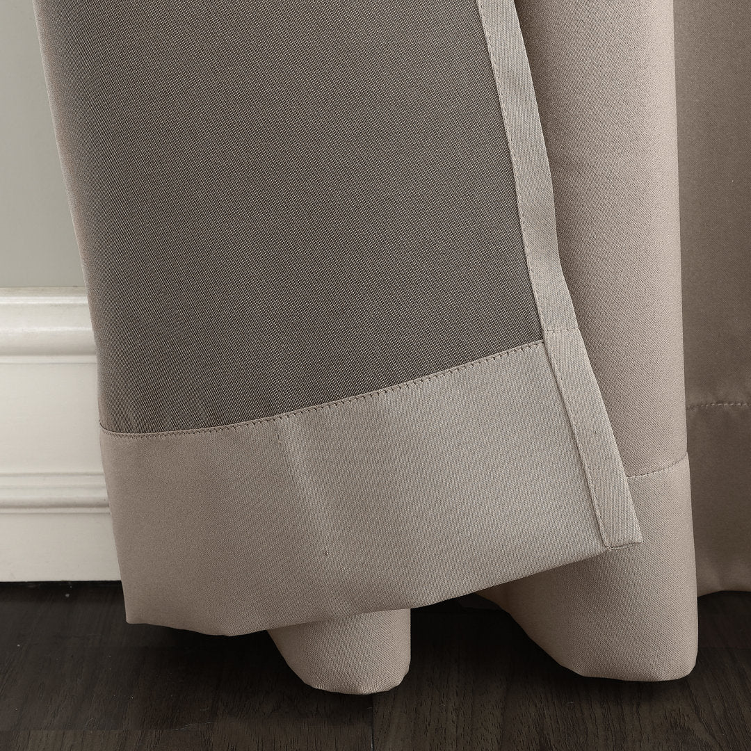 Wayfair Basics Room Darkening Grommet Curtain Panel Wayfair Basics® Curtain Color: Stone Size per Panel: 54" W x 95" L