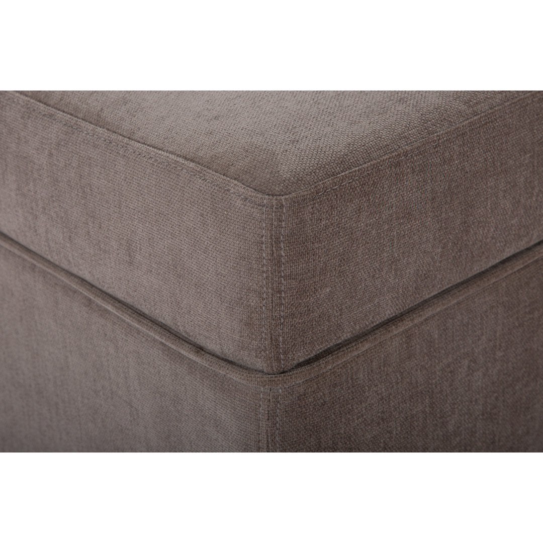 Mel MD 30, Storage Bench AllModern Upholstery Color: Honeycomb Walnut Chenille