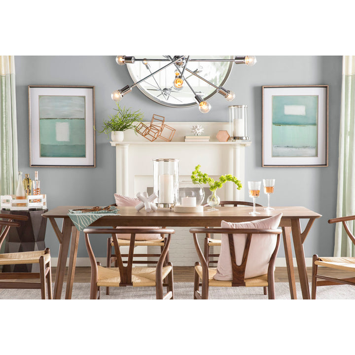 Evanston 71" Wood Dining Table AllModern Color: Walnut
