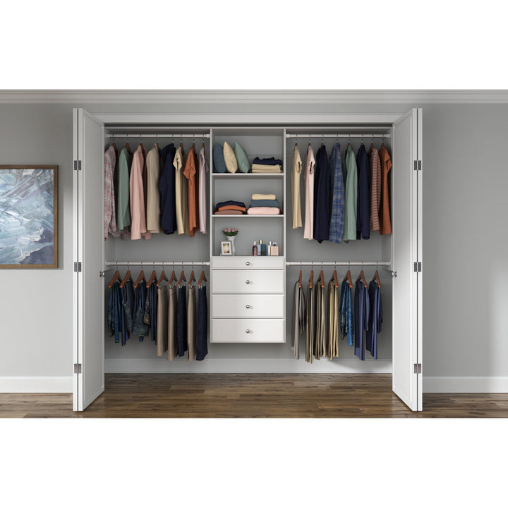 Grid 48'' - 96'' Closet System (Can Be Cut To Fit) Dotted Line™ Finish: White