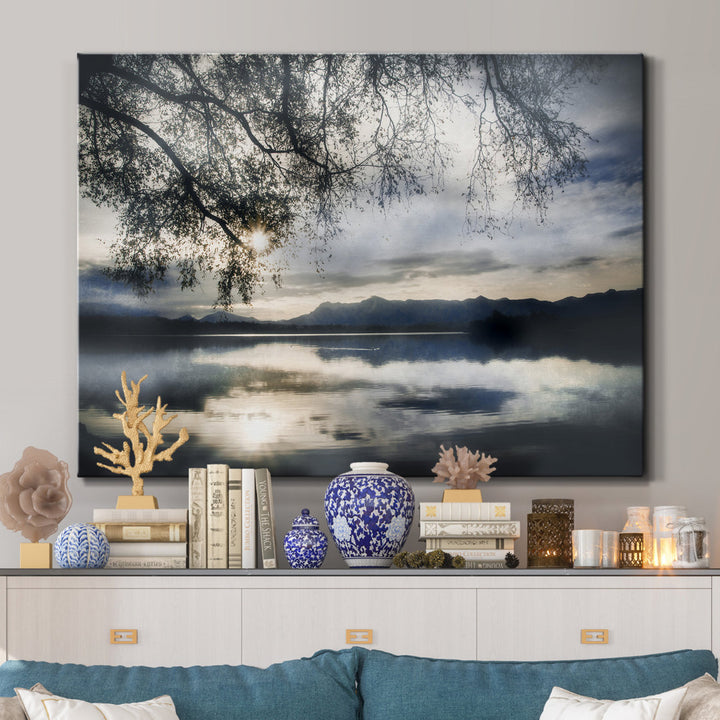 Staffelsee Lake - Wrapped Canvas Print Millwood Pines Size: 48" W x 36" H