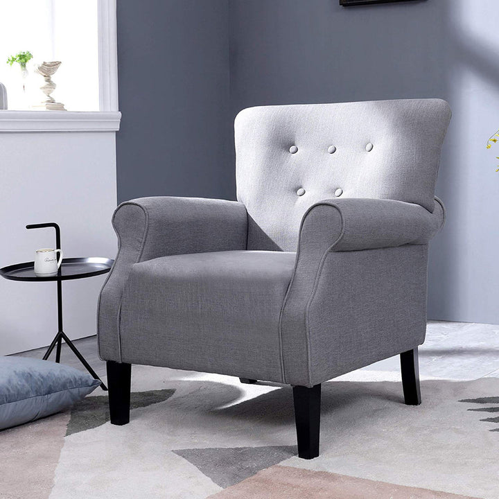Bournemouth 31.1" Wide Polyester Armchair Red Barrel Studio® Fabric: Gray Polyester Blend