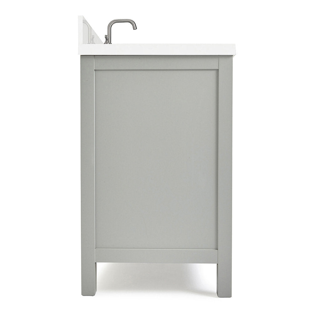 Amariani 37" Single Bathroom Vanity Set Latitude Run® Base Finish: Gray, Hardware Finish: Satin Nickel
