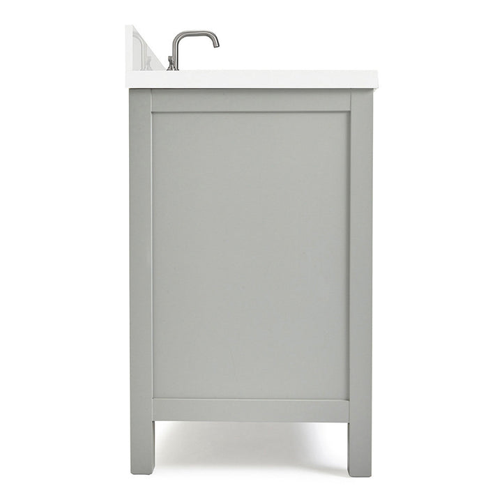 Amariani 37" Single Bathroom Vanity Set Latitude Run® Base Finish: Gray, Hardware Finish: Satin Nickel