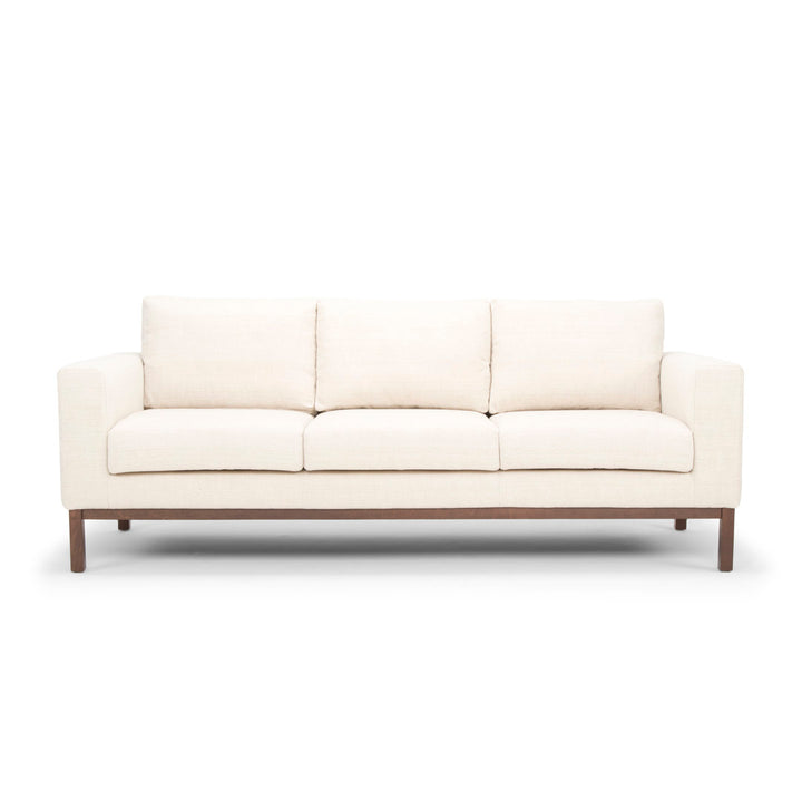 Clayton 84'' Upholstered Sofa Joss & Main Fabric: Venga Cream Performance Cross Weave