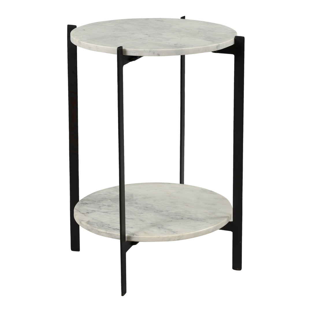 Blanche Marble Top End Table with Storage AllModern