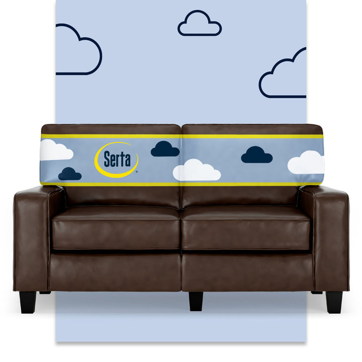 Serta Palisades Upholstered Tool-Free Assembly Straight Arm 61" Sofa for Living Room Serta