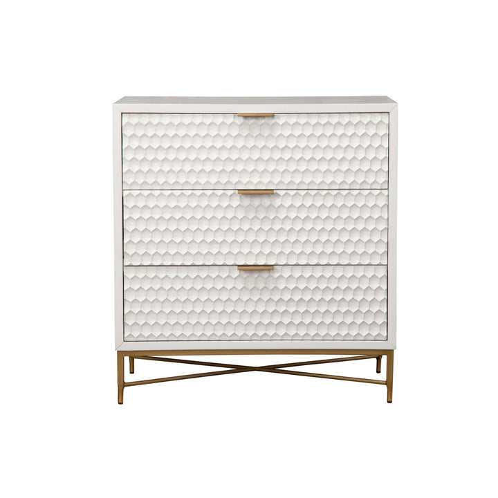 Capra 3 Drawer 32" W Chest AllModern Color: White