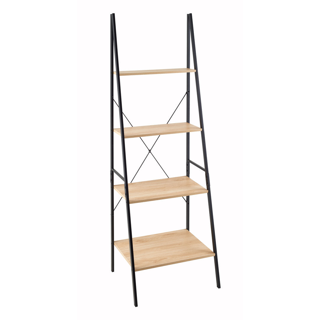 ClosetMaid Industrial 4-Tier Ladder Bookcase ClosetMaid Color: Natural