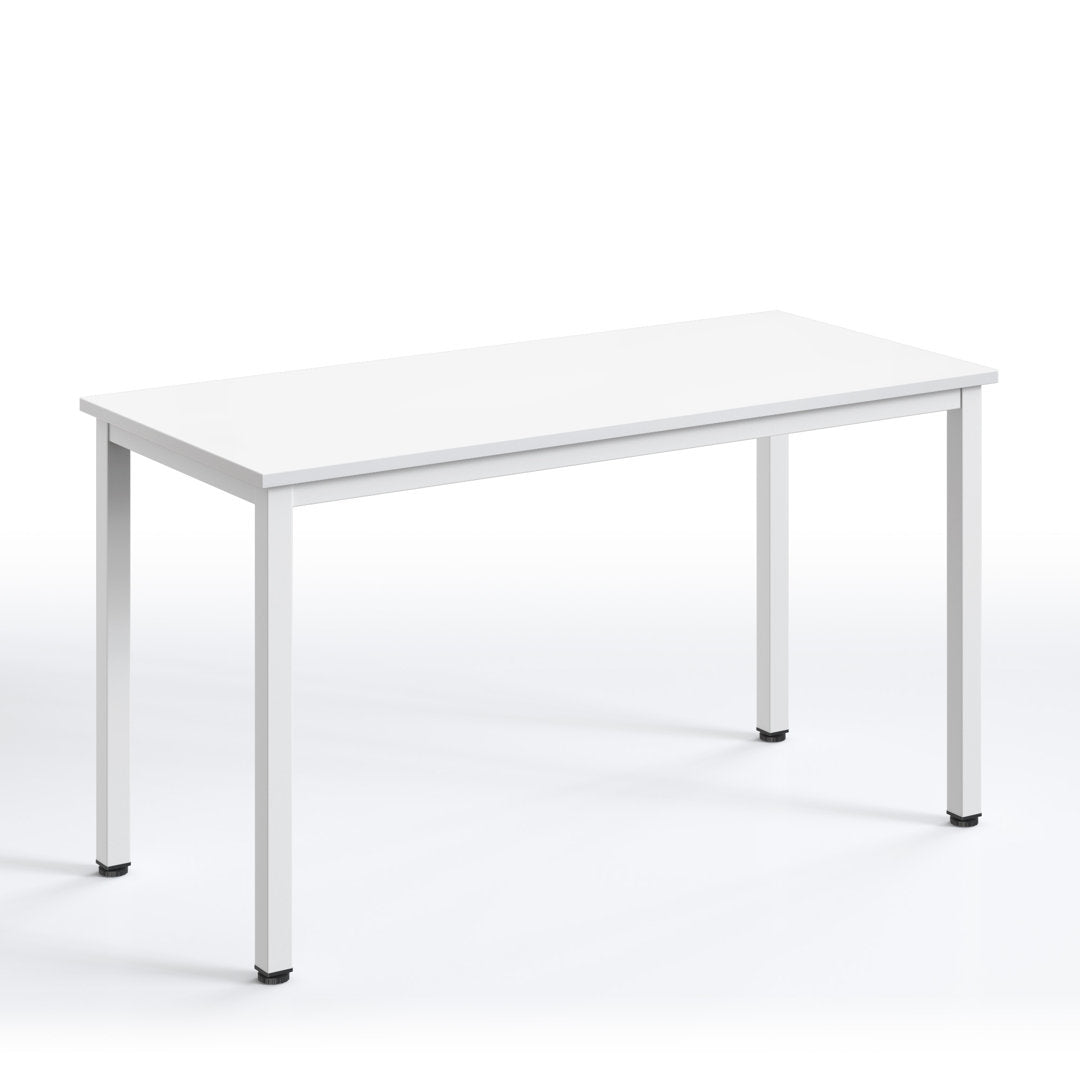 Rockett Desk Red Barrel Studio® Color (Top/Frame): White/White Size: 29.5" H x 63" W x 23.6" D