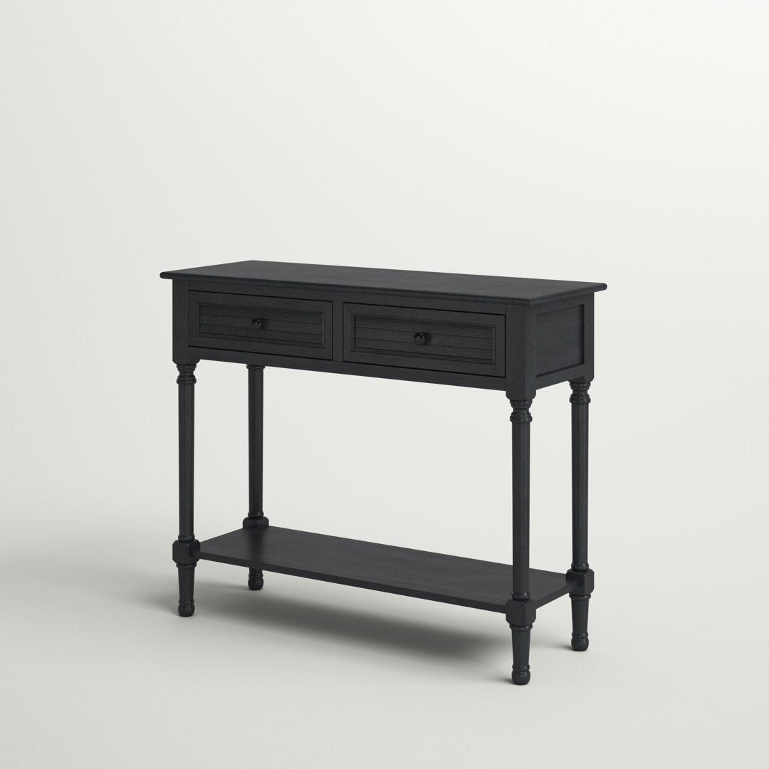 Amondre 36'' Console Table Highland Dunes Color: Black