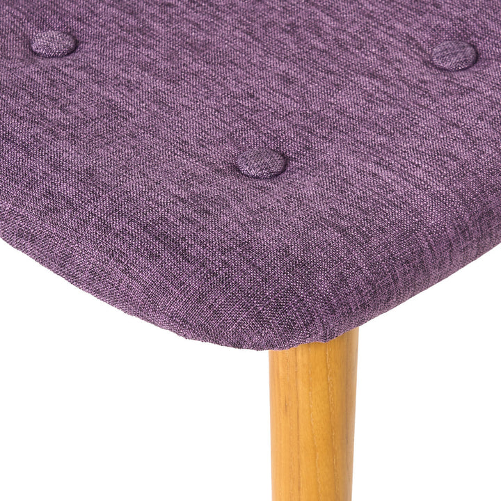 Dayon 68.58Cm Wide Tufted Polyester Lounge Chair and Ottoman George Oliver Fabric: Purple  Polyester Blend