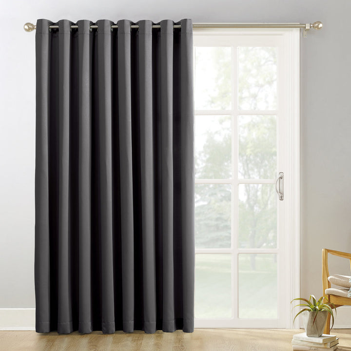 Wayfair Basics Thermal Blackout Grommet Sliding Patio Door Curtain Panel Wayfair Basics® Curtain Color: Charcoal