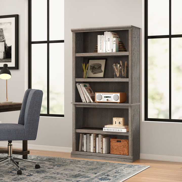 Alexsia 69.76" H x 35.28" W Standard Bookcase Lark Manor™ Color: Mystic Oak