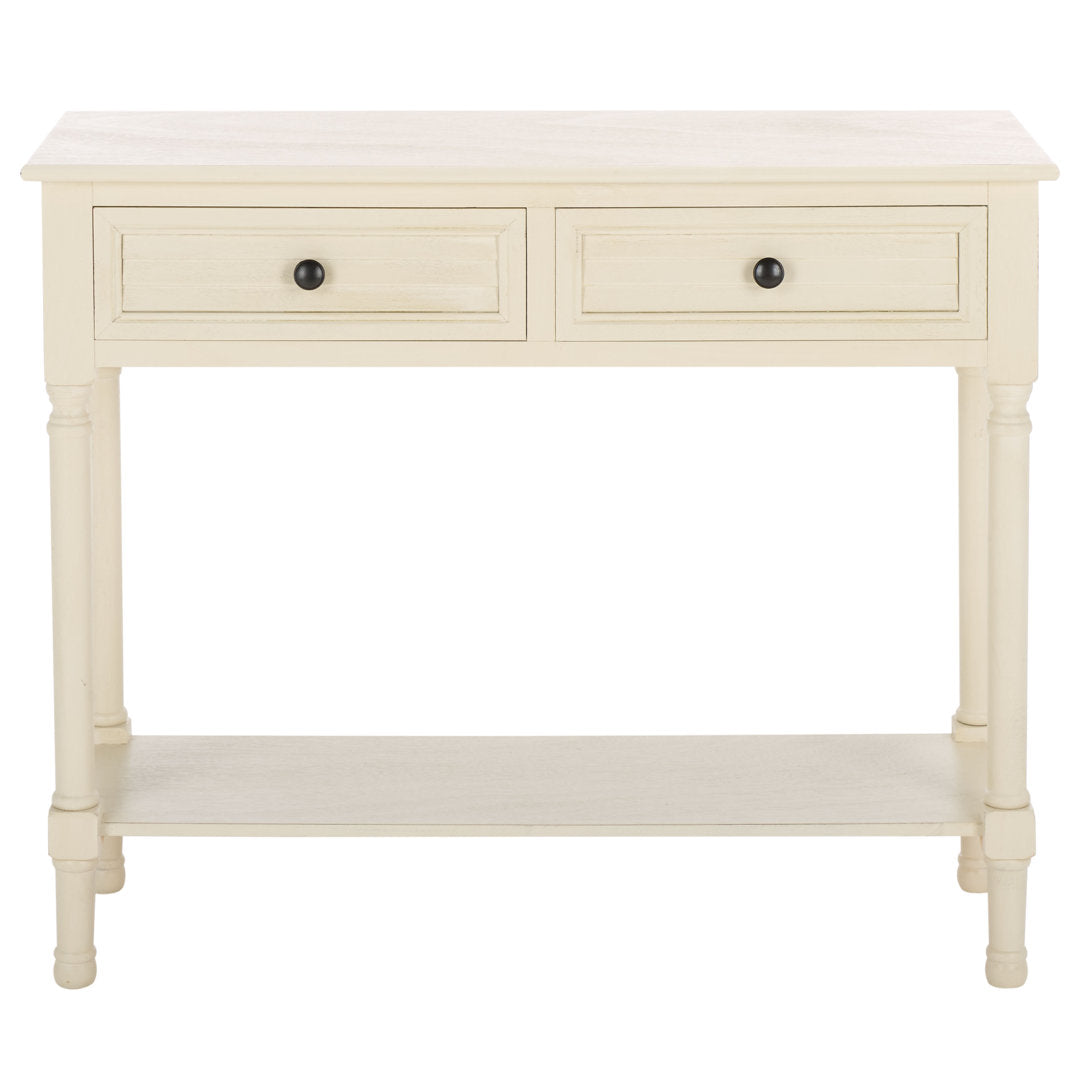 Amondre 36'' Console Table Highland Dunes Color: Distressed White