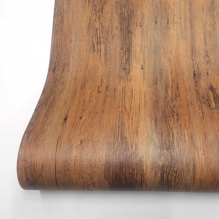 Giuliani 6.56' L x 24" W Wood Look Texture Peel and Stick Self-Adhesive Faux Wallpaper Roll Loon Peak®